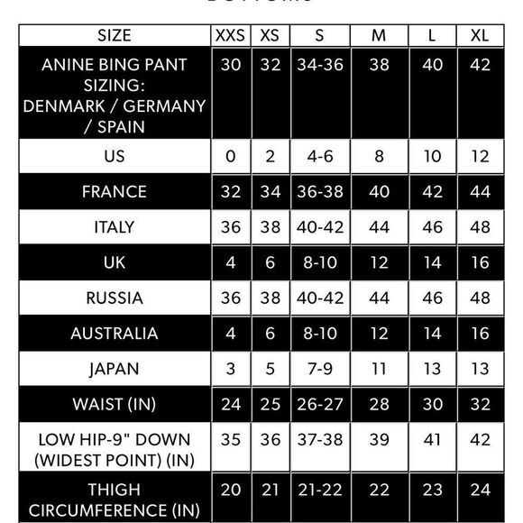 Anine Bing Val Pant in Cream - Picture 10 of 10